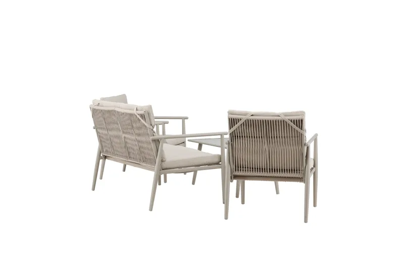 Mazzaro Soffgrupp Utomhus 4-sits - Antracit - Products - Utemöbler & utemiljö - Loungemöbler - Loungeset & loungegrupp