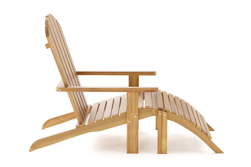 Menorca Karmstol - Solstol i trä Utomhus - Teak / Natur - Products - Utemöbler & utemiljö - Loungemöbler - Loungestol utomhus