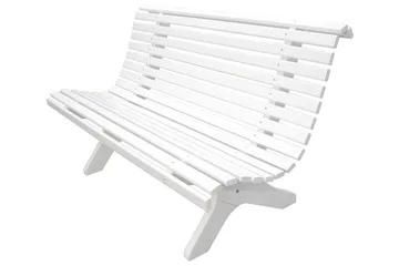 Norvald Trädgårdsbänk 140 cm - Vit - Products - Utemöbler & utemiljö - Loungemöbler - Loungesoffor