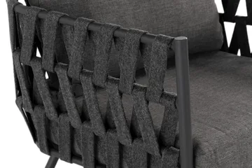 Sandina Utefåtölj – Loungefåtölj för Utemöbler - Svart / Grå - Products - Utemöbler & utemiljö - Loungemöbler - Loungestol utomhus