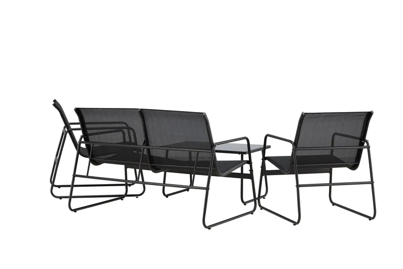 Scopello Soffgrupp Utomhus 4-sits - Svart - Products - Utemöbler & utemiljö - Loungemöbler - Loungeset & loungegrupp