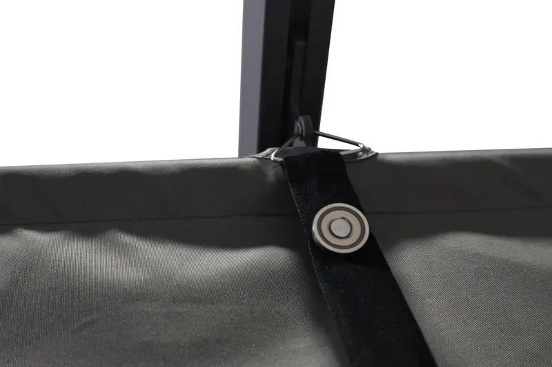 Porto Stor Pergola 4x3 m i aluminium med tak - Mörkgrå - Products - Utemöbler & utemiljö - Solskydd - Pergola