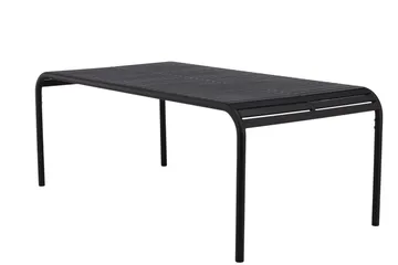 Borneo Matbord Utomhus 200 cm - Svart - Products - Utemöbler & utemiljö - Utebord & trädgårdsbord - Matbord utomhus