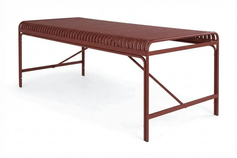 Jarva Rektangulärt Matbord Utomhus 90x200 cm i Metall - Röd - Products - Utemöbler & utemiljö - Utebord & trädgårdsbord - Matbord utomhus