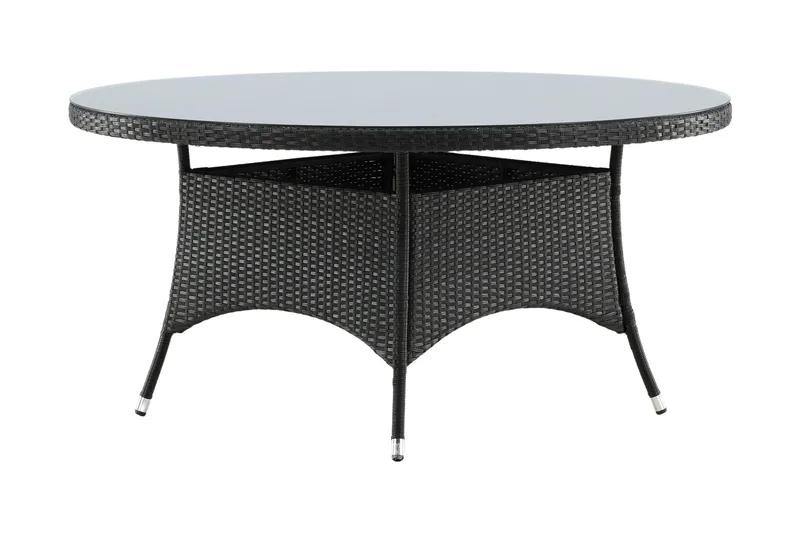 Volta Matbord Utomhus Rund Ø150 cm Svart - Venture Home - Products - Utemöbler & utemiljö - Utebord & trädgårdsbord - Matbord utomhus