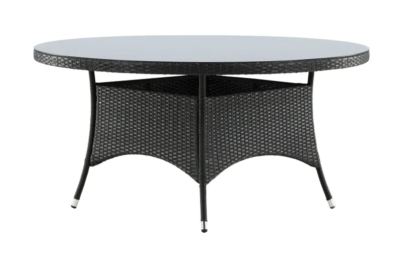 Volta Matbord Utomhus Rund Ø150 cm Svart - Venture Home - Products - Utemöbler & utemiljö - Utebord & trädgårdsbord - Matbord utomhus