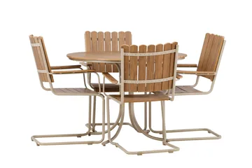 Holmsund Matgrupp Utomhus 4-sits - Beige - Products - Utemöbler & utemiljö - Utegrupp - Matgrupp utomhus