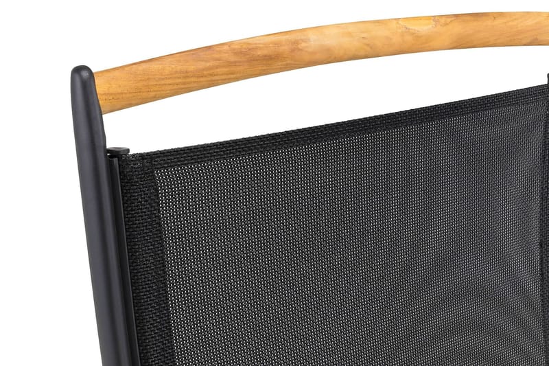 Las Vegas Matgrupp 220-280x100+ 8 Stolar m Dyna - Svart/Teak - Products - Utemöbler & utemiljö - Utegrupp - Matgrupp utomhus