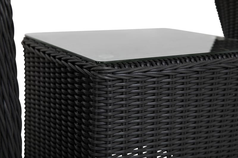 Marcus Caféset med 2 Light Fåtöljer m Dyna - Svart - Products - Utemöbler & utemiljö - Utegrupp - Cafegrupp & cafeset