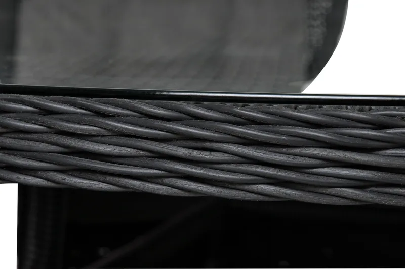 Marcus Matgrupp 140 Rund + 6 Fåtöljer m Dyna - Svart - Products - Utemöbler & utemiljö - Utegrupp - Matgrupp utomhus