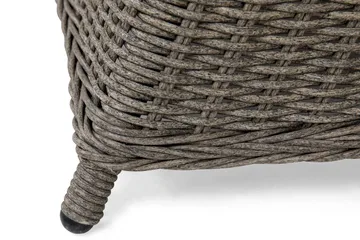 Marcus Matgrupp Utomhus 140 Rund + 4 Light Fåtöljer m Dyna - Grå - Products - Utemöbler & utemiljö - Utegrupp - Matgrupp utomhus