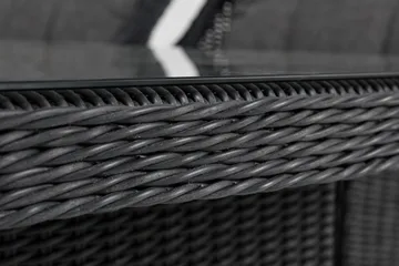 Marcus Matgrupp Utomhus 200 + 4 Fåtöljer m Dyna - Svart - Products - Utemöbler & utemiljö - Utegrupp - Matgrupp utomhus