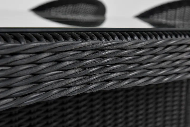 Marcus Matgrupp Utomhus 200 + 4 Light Fåtöljer m Dyna - Svart - Products - Utemöbler & utemiljö - Utegrupp - Matgrupp utomhus