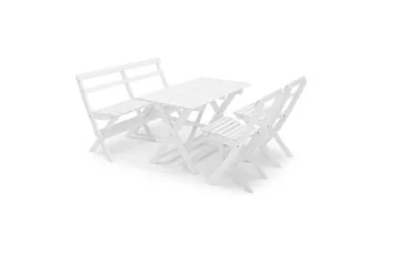 Matgrupp Utomhus Hillerstorp Torpet - Vit - Products - Utemöbler & utemiljö - Utegrupp - Matgrupp utomhus