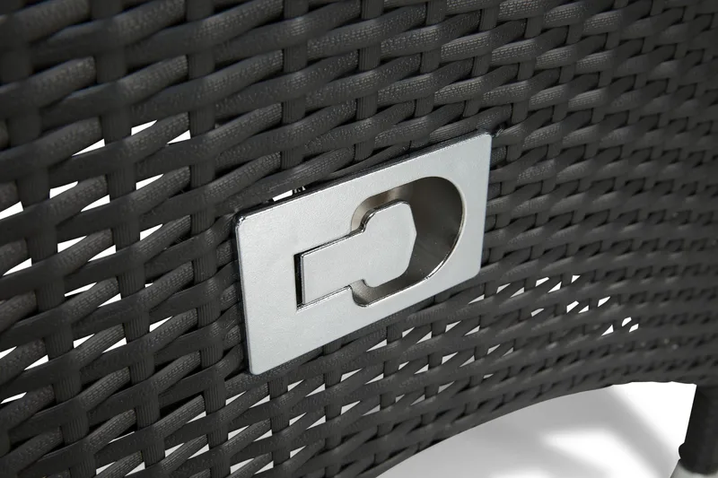 Thor Matgrupp Ø140 + 6 Jenny Ställbar Fåtölj - Grå/Svart - Products - Utemöbler & utemiljö - Utegrupp - Matgrupp utomhus