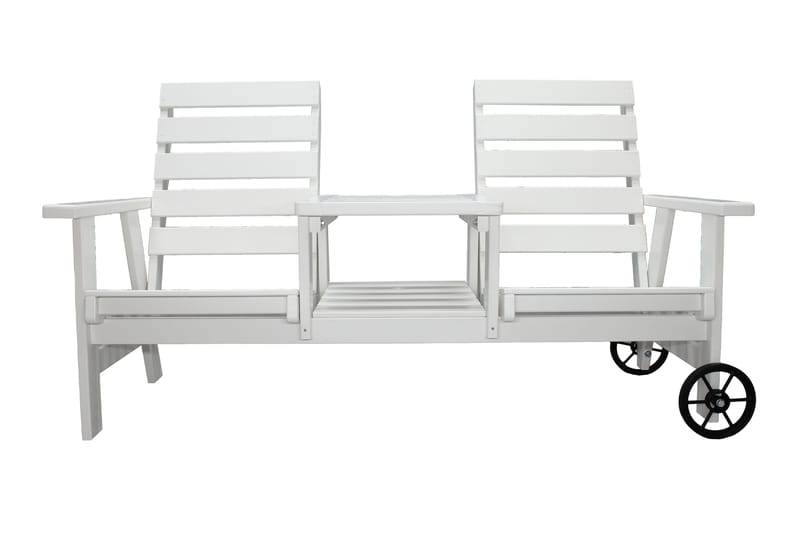 KIngdom Utebänk 177 cm - Vit - Products - Utemöbler & utemiljö - Utesoffa - Trädgårdsbänk & utebänk