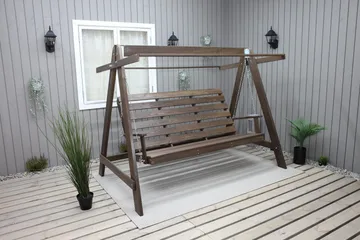 Pelle 3-sits Hammock utan tak - Brun - Products - Utemöbler & utemiljö - Utesoffa - Hammock