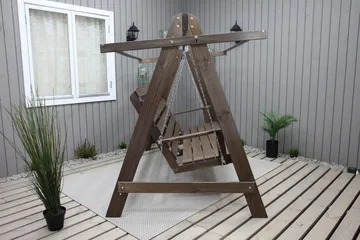 Pelle 3-sits Hammock utan tak - Brun - Products - Utemöbler & utemiljö - Utesoffa - Hammock