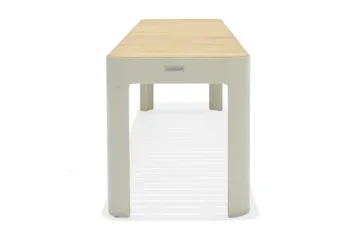 Portals Utebänk 182 cm - Vit/trä - Products - Utemöbler & utemiljö - Utesoffa - Trädgårdsbänk & utebänk