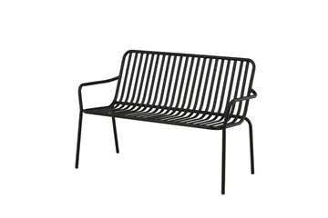 Peking Utebänk - Svart - Products - Utemöbler & utemiljö - Utesoffa - Trädgårdsbänk & utebänk