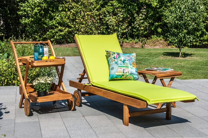 Finlay Solsäng 193 cm - Akacia - Products - Utemöbler & utemiljö - Utestol & trädgårdsstol - Solsäng & solvagn