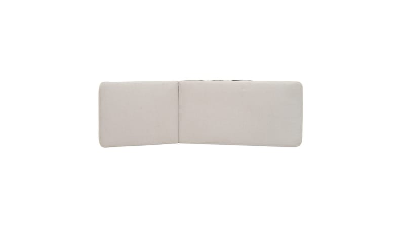 Portals Solsäng med Dyna 189 cm - Vit/Trä - Products - Utemöbler & utemiljö - Utestol & trädgårdsstol - Solsäng & solvagn