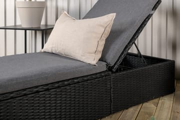 Quad Solsäng - Svart - Products - Utemöbler & utemiljö - Utestol & trädgårdsstol - Solsäng & solvagn