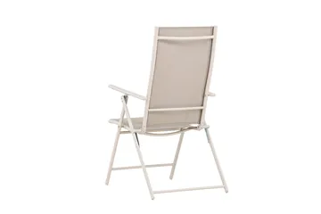 Sanna Positionsstol Utomhus med fällbar rygg i stål - Beige - Products - Utemöbler & utemiljö - Utestol & trädgårdsstol - Positionsstol